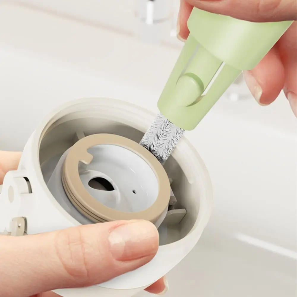 Nipple 360 Degree Rotation Handheld Baby Bottle Brush Set Cup Cleaning Tool Bottle Cleaning Brush 3 In 1 Bottle Brush Set