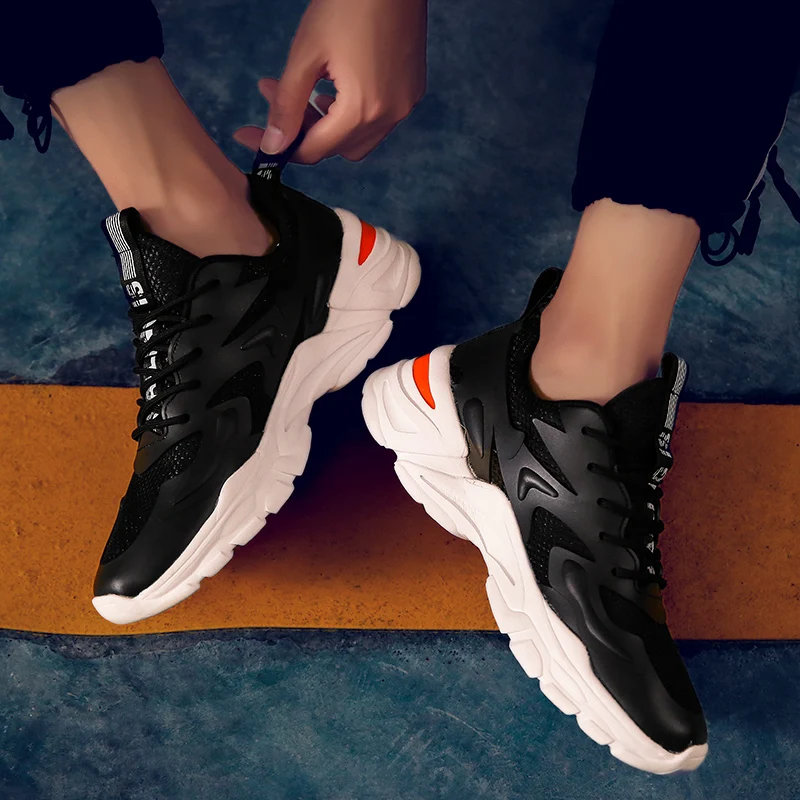 2022 Spring New Men Casual Shoes Lace Up Men Shoes Lightweight Comfortable Breathable Walking Sneakers 12 Tenis Feminino Zapatos