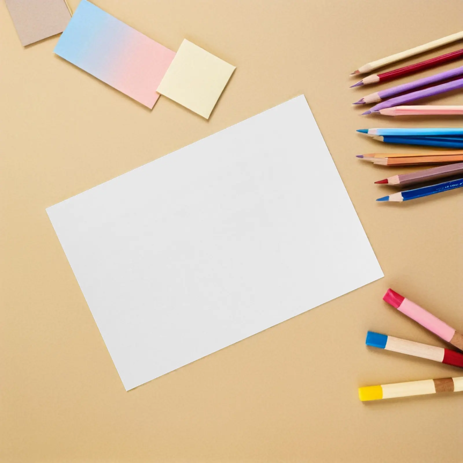 100Pcs 수채화 아티스트 종이 그림 그리기용 공예 종이 시트 미술 용품 ??스케치용 수채화 패드