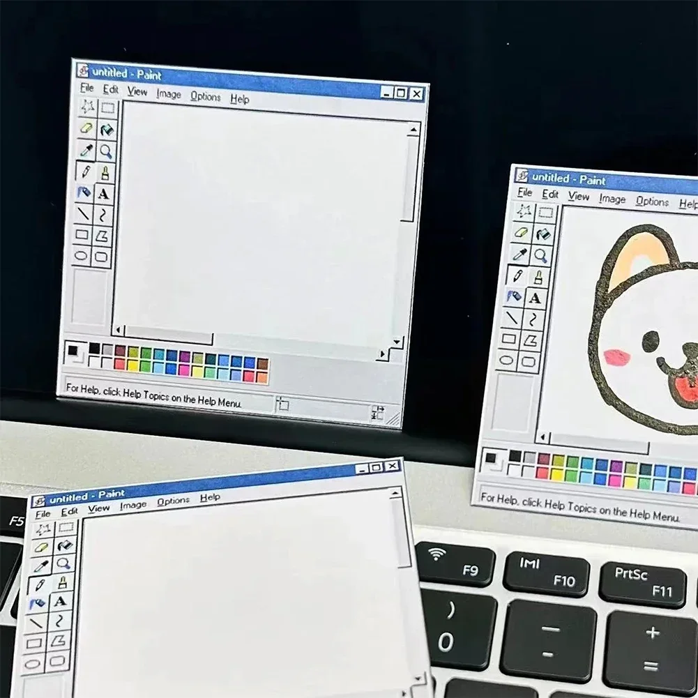 50Sheets Square Sticky Notes Pad Students & Office Decor Aesthetic Tear-Off Memo Paper School Office Supplies