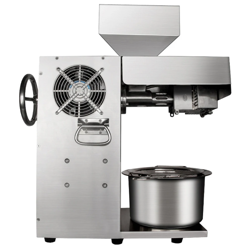 Small Commercial Oil Press Stainless Steel Automatic Oil Expeller Machine Flaxseed Oil Extractor Presser Machinery 220V/110V 2