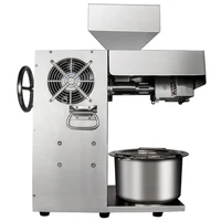 Small Commercial Oil Press Stainless Steel Automatic Oil Expeller Machine Flaxseed Oil Extractor Presser Machinery 220V/110V 2