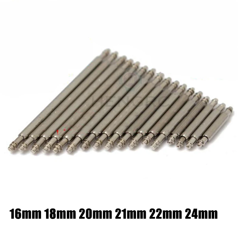 Premium Silver Stainless Steel Watch Band Strap Repair Kit - 4pcs Spring Bar & Link Pin Set (16-28mm)