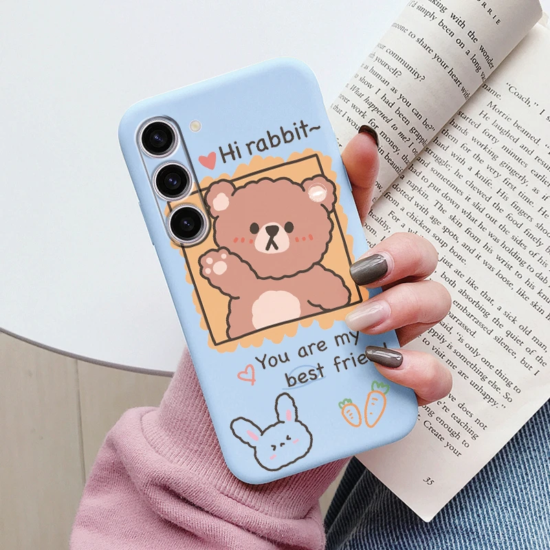 Cute Heart Flower Soft TPU Matte Protective Case Cover