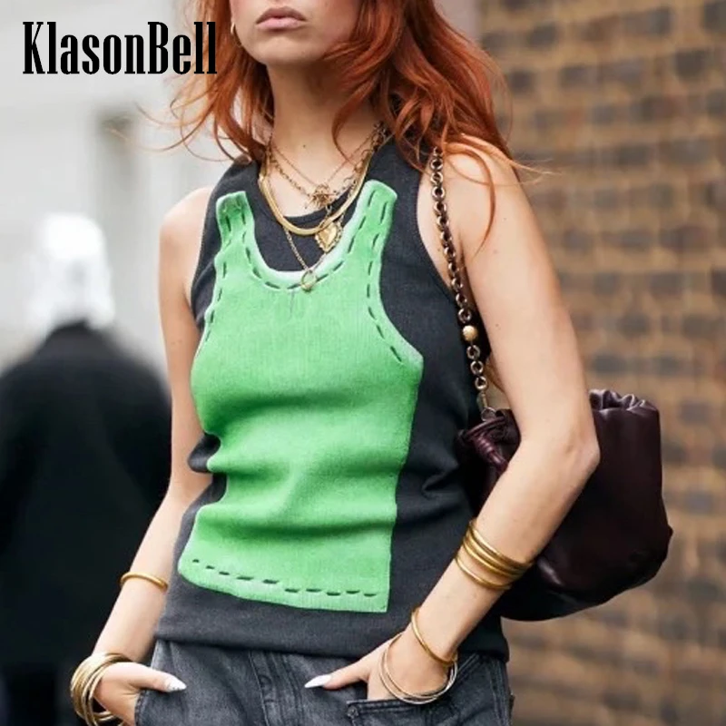 klasonbell-camisole-a-imprime-lettre-pour-femme-haut-en-tricot-precieux-faux-deux-pieces-col-rond-patchwork-de-fibres-streetwear-tout-match-326