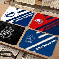 Ice Hockey Sports Exquisite Kitchen Drain Pad Super Absorbent Dinnerware Placemat Desktop Decor Pads Drying Rug Bathroom Mat 1