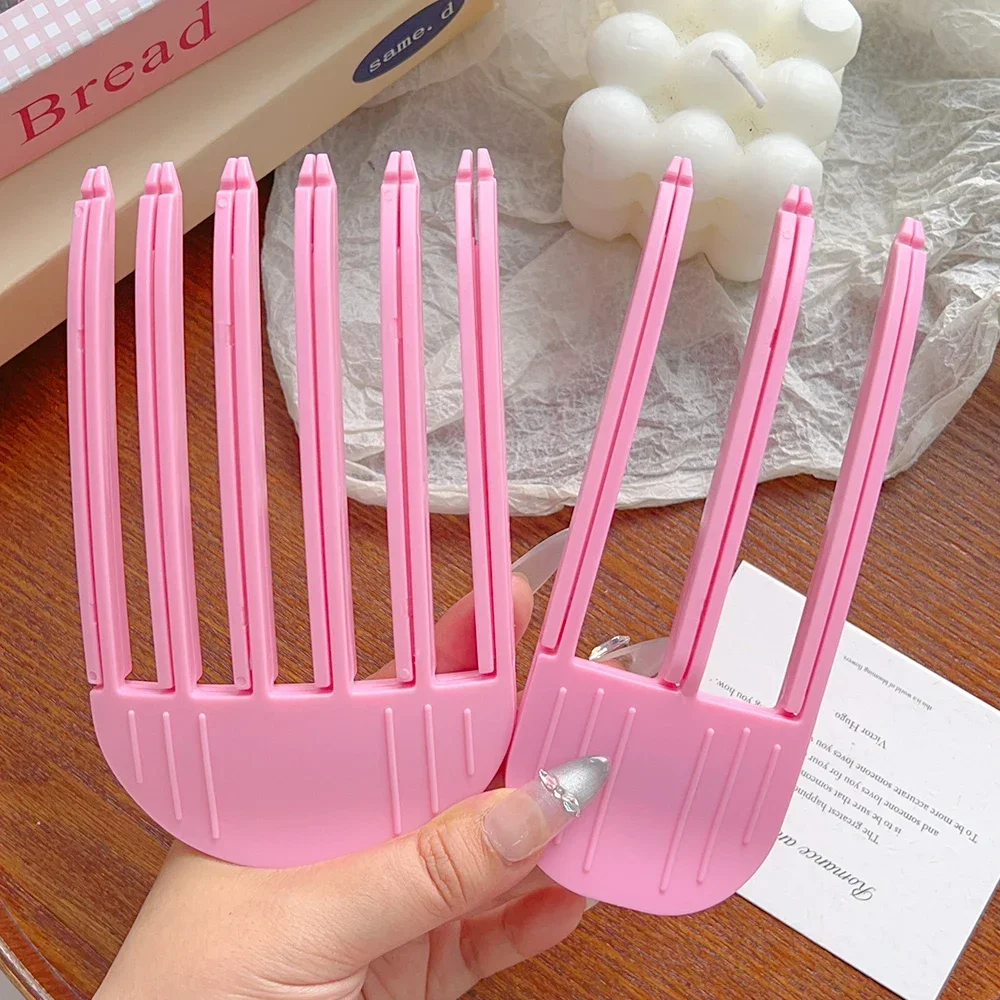 Portable 3/6Teeth Fluffy Hair Roots Clips Comb Lazy Hair Top Styling Curling Barrel Korean Hairs Clip Volume Wind Sculpting Comb