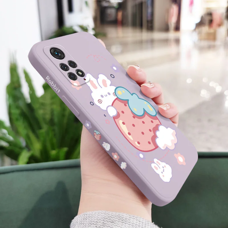 Strawberry Rabbit Phone Case - Cute Cartoon Design Cover