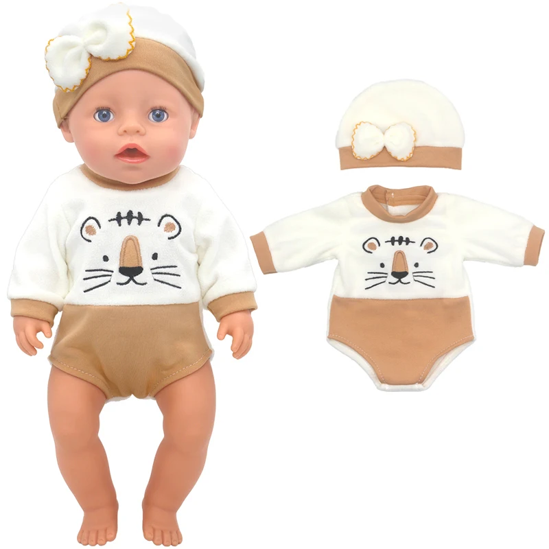 43 Cm Baby Doll Clothes Rompers for 17 Inch Baby Doll Suit Costume Set