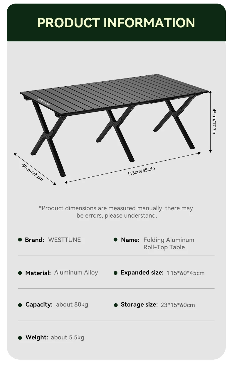 Portable outdoor table with secure locks