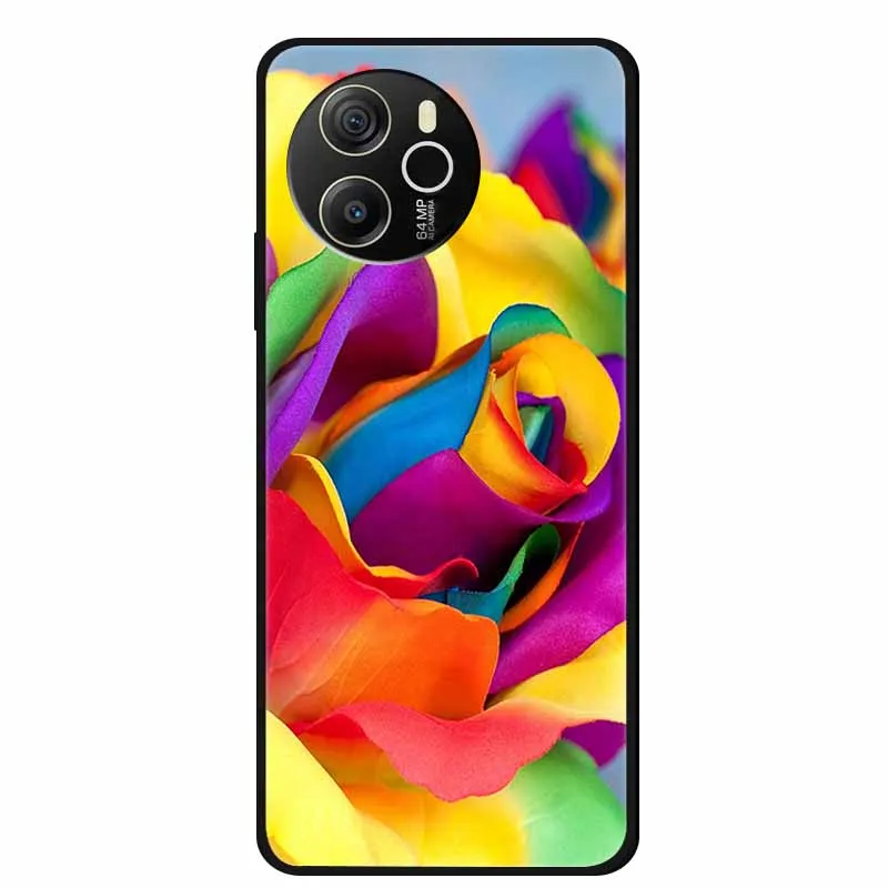 Black Silicone Soft Back Protective Case Cover