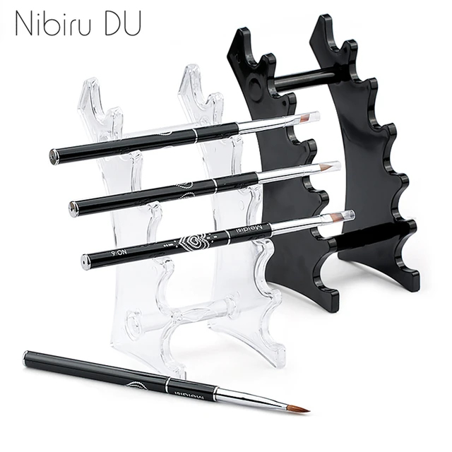 1 Set Nail Brush Holder Stand Salon Pen Rack Accessoire Brushes