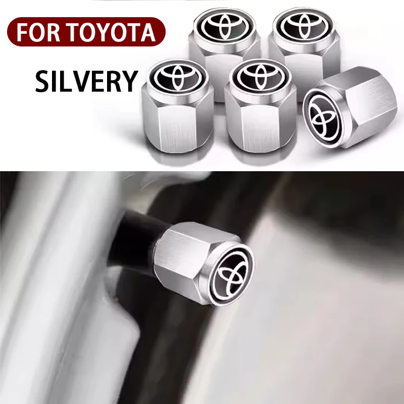 5pcs 자동차 타이어 스템 밸브 캡 방진 캡 커버 액세서리 Toyota Hilux..