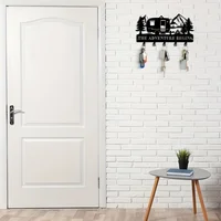 Keyholder for Wall Decorative Metal Camper Key Rack Hanger with Hook Christmas Wall Decor Rustic Key Hook for Wall Mounted Decor 2