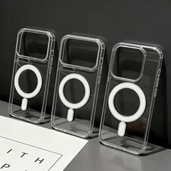 Enhanced Magnetic Transparent Shockproof Case with Wireless Charging for Xiaomi 17 pro (1 PCS)