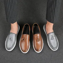 

Men's Shoes Spring 2021 New Loafers Retro Ugly Big-toed Shoes Low-top One Pedal All-match Casual Men Shoes XM170
