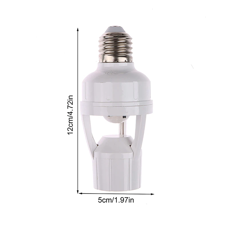 Smart E27 PIR Motion Sensor Light Switch 110V 220V Detector Base Lamp Holder Lux Time Delay Adjust Control Bulb Socket