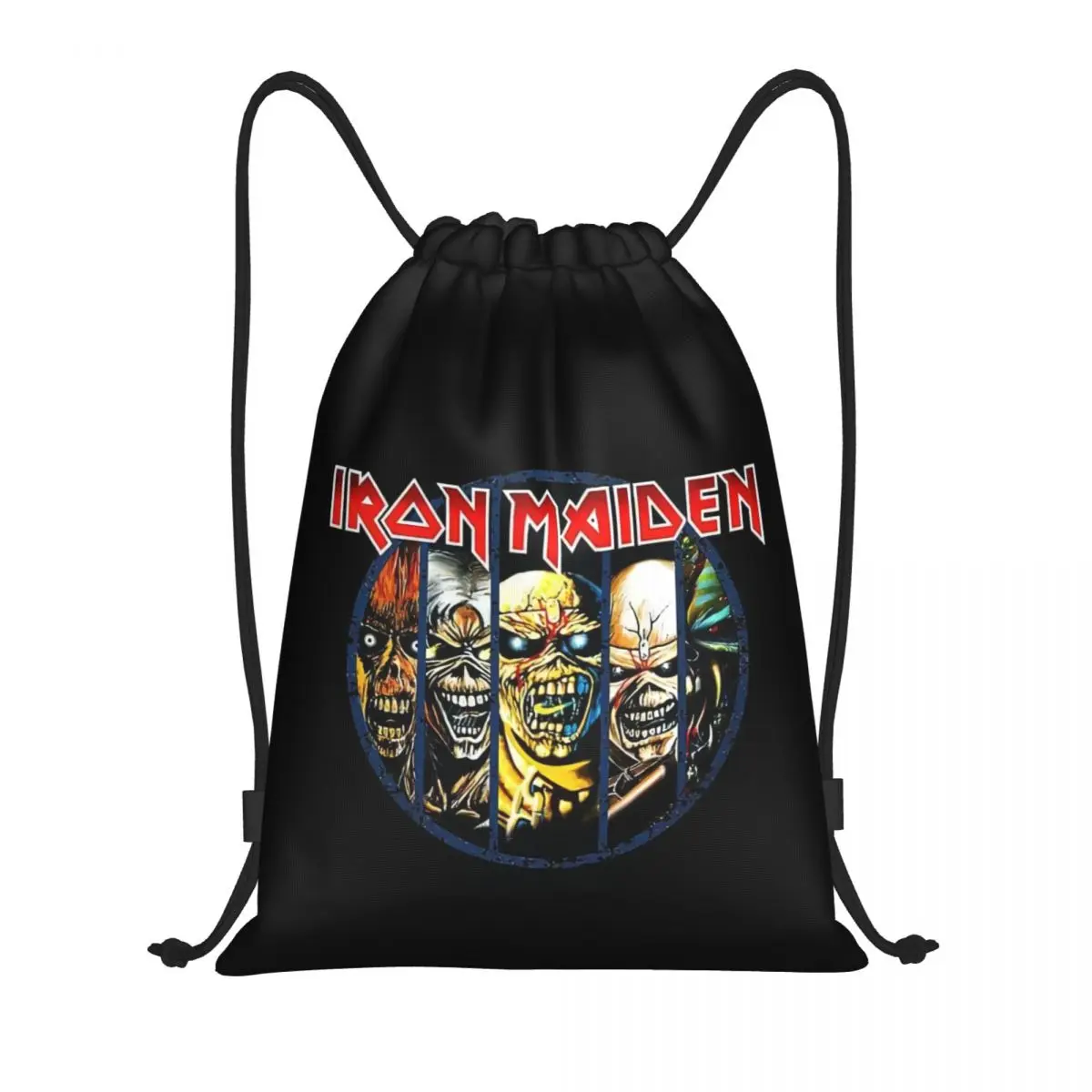 Custom Maidens Heavy Metal Iron Music Coulisse Zaino Borse Uomo Donna Leggero Palestra Sport Sacks Sacks Per Yoga