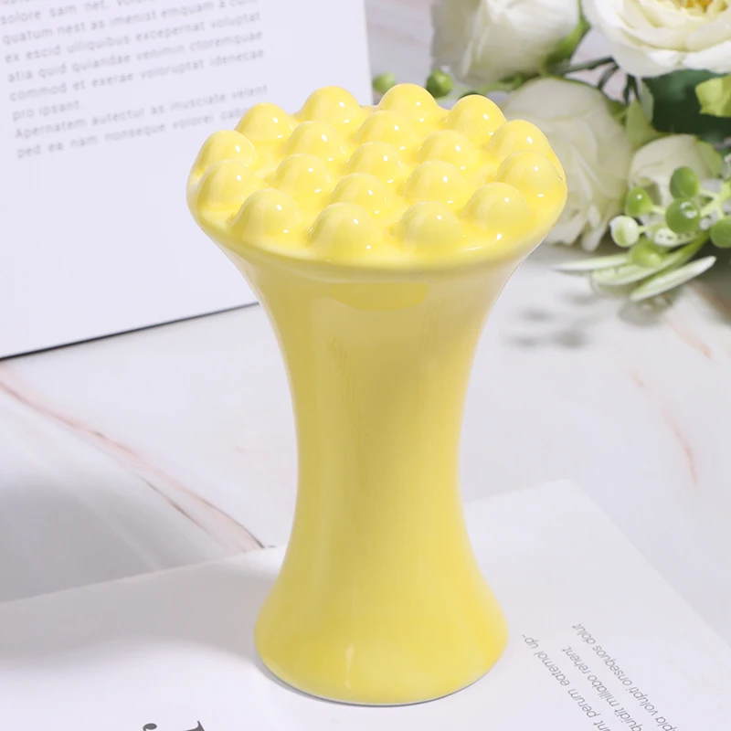 Yellow Ceramic Gua Sha For Face Body Massage Tool Body Guasha Board For Relief Massage Face Lift Gua Sha Massager 5