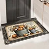 Thanksgiving Fall Pumpkin Theme Door Mat Kitchen Bathroom Laundry Non-slip Floor Mat Living Room Balcony Hallway Entrance Rugs 5