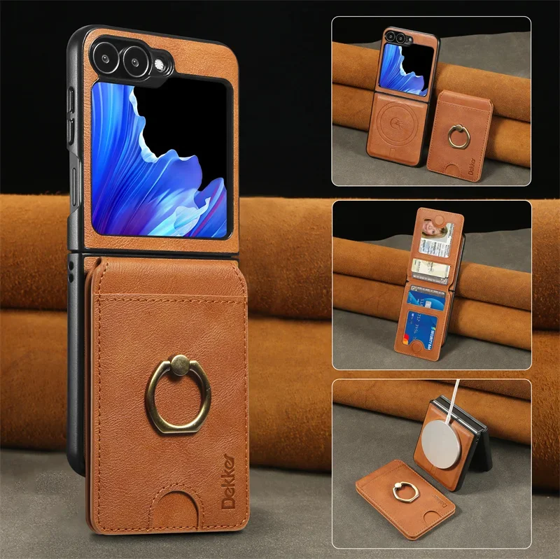 MagSafe Magnetic Detachable 2-in-1 Flip Leather Wallet Phone Case with Card Holder