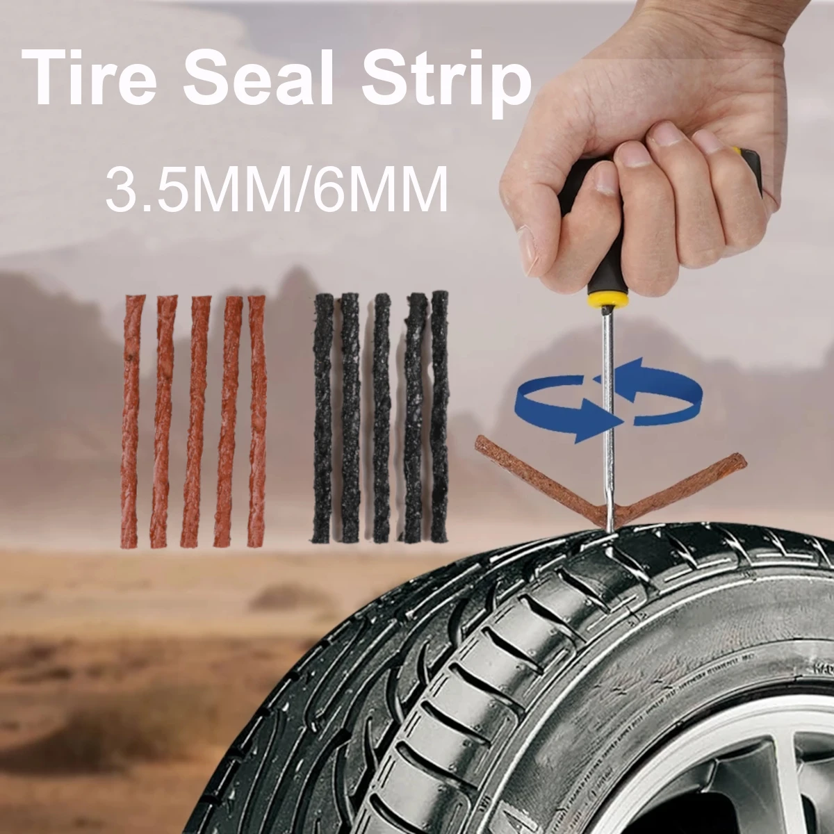 5/10Pcs Car Tubeless Tyre Seal Strip Tire Quick Repair Tool