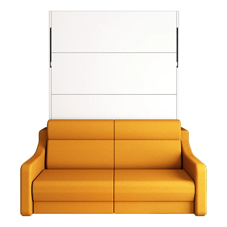 thumbnail image 1 of Cama de pared Vertical Manual Invisible moderna, multifunción, ahorro de espacio, almacenamiento plegable estable, cama Murphy con sofá, 1 of 4