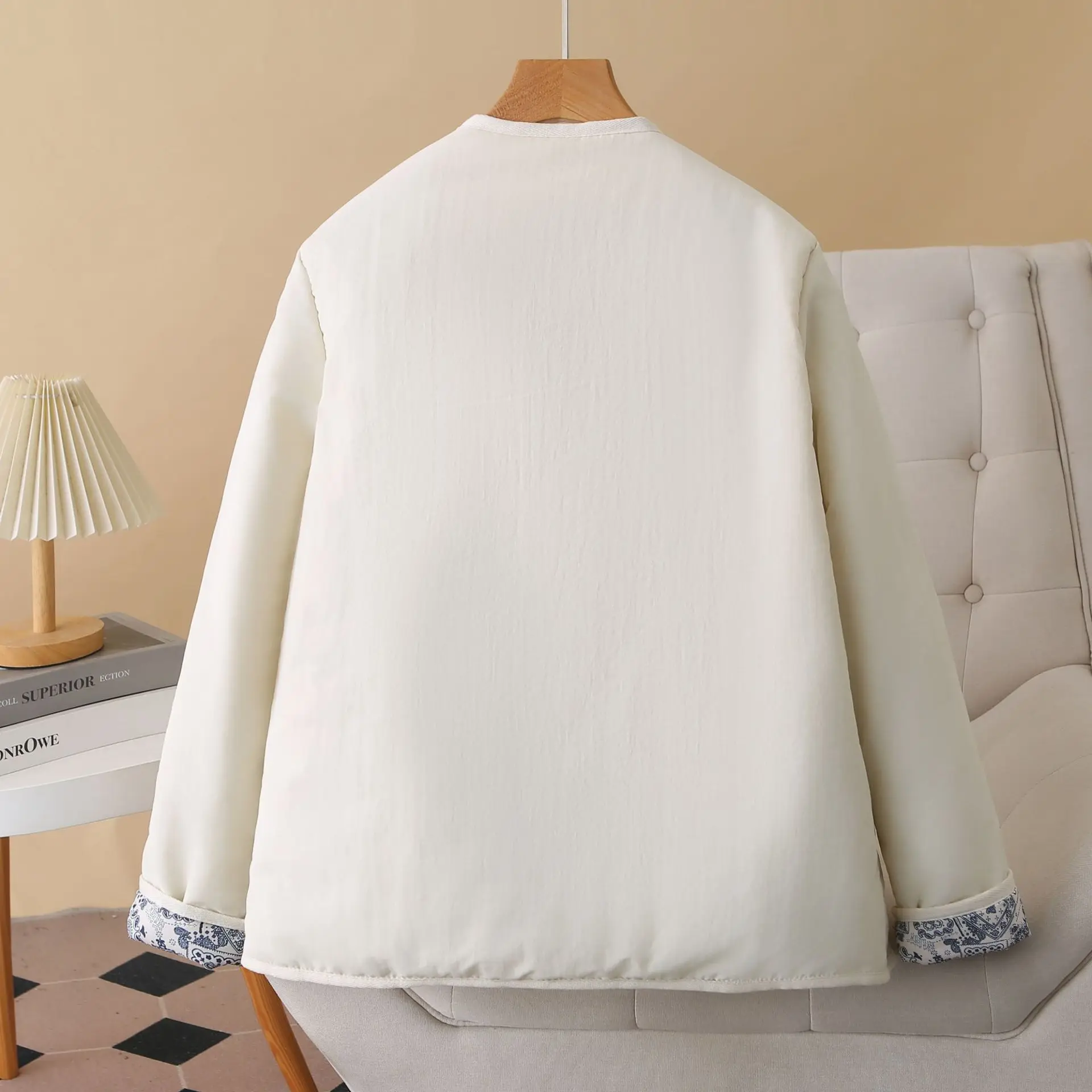 XXXXL Fashion Plus Size Women's Parkas Winter New Retro And Simple Padded Jacket Elegant And Warm Zipper Coats 938