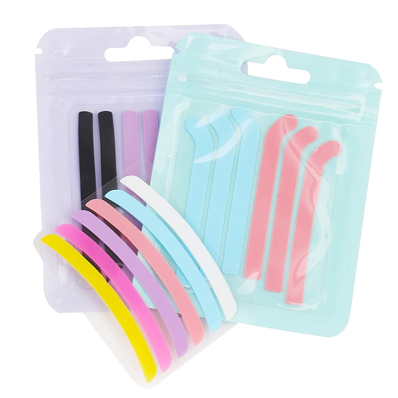 6pcs Eyelash Lifting Silicone Stripe Reusable Eye Lash Lift Curler Pad Perm Ribbon Eyelashes Extension Supplies Makeup Tools