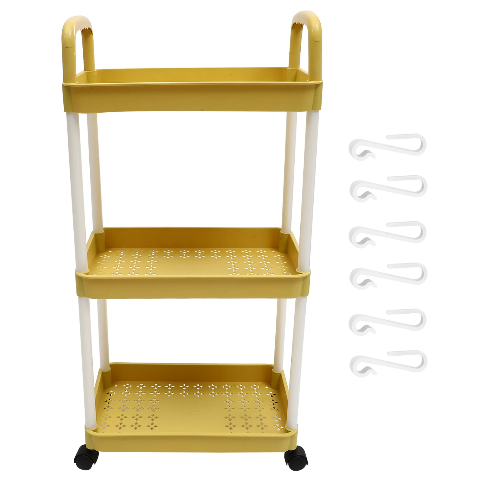

Baby Stroller Rack Floor-standing Multi-layer Home Bedroom Mobile Snack Kitchen Multi-functional Storage Cart Trolley Bathroom