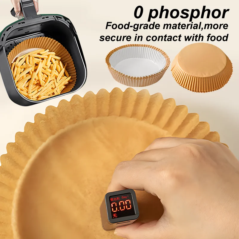 Dropship Air Fryer Disposable Paper 100 Pcs Round Non-Stick Paper