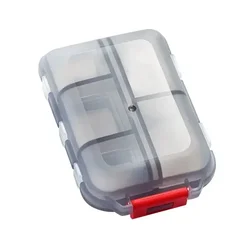 Portable Travel Pill Organizer - Compact Medicine Case Kit - Pocket - Sized Daily Pill Container - Medication Holder Dispenser (GRAY)