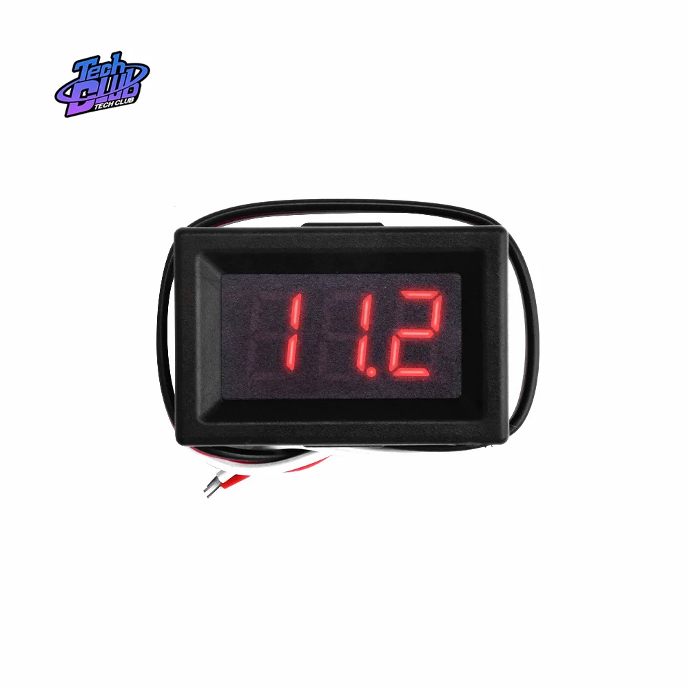 Volt Meter Display DC 4.7V-30V LED Digital Voltmeter - 3-Digit Red Display, 2-Wire Panel Mount Digital Voltage Meter - Foto 5