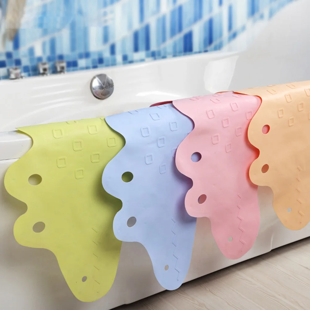 

Baby Kids Bath Tub Mat Environmental Long Shower Cartoon Children Pad Non-Slip Suction Cup Tub