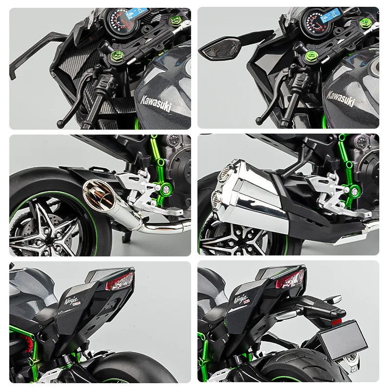 1/9 KAWASAKI H2R Ninja Toy Motorcycle Miniature Diecast