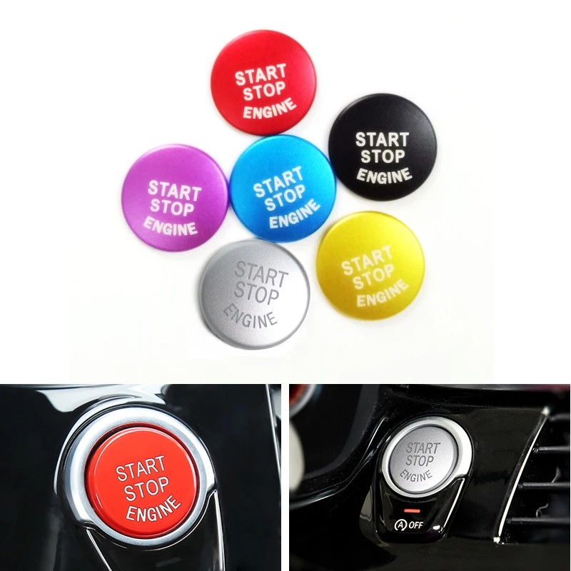 

For BMW 1 3 5 Series F Chassis F20 F30 F10 F18 F15 F16 F25 F26 F80 Aluminum Alloy Engine Start Stop Button Ring Cover Decor Trim