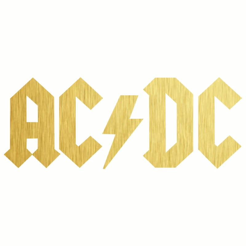 Rock Band Car Decal AC/DC Car Window Sticker - Rock Band Logo, Angus Young, Back In Black Design, UK Made Sticker International Vinyl Decal