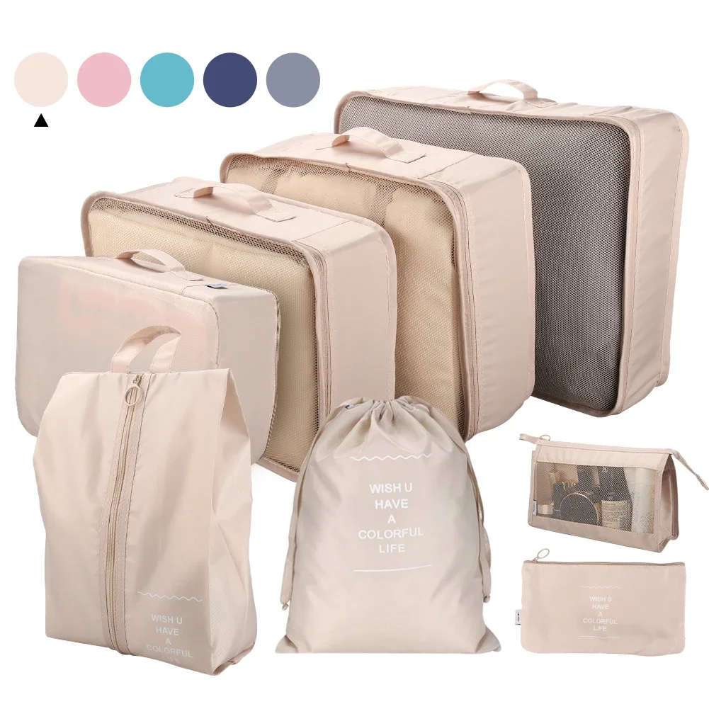 

8/7/6Pcs/Set Packing Cubes Luggage Packing Organizers for Travel Accessories