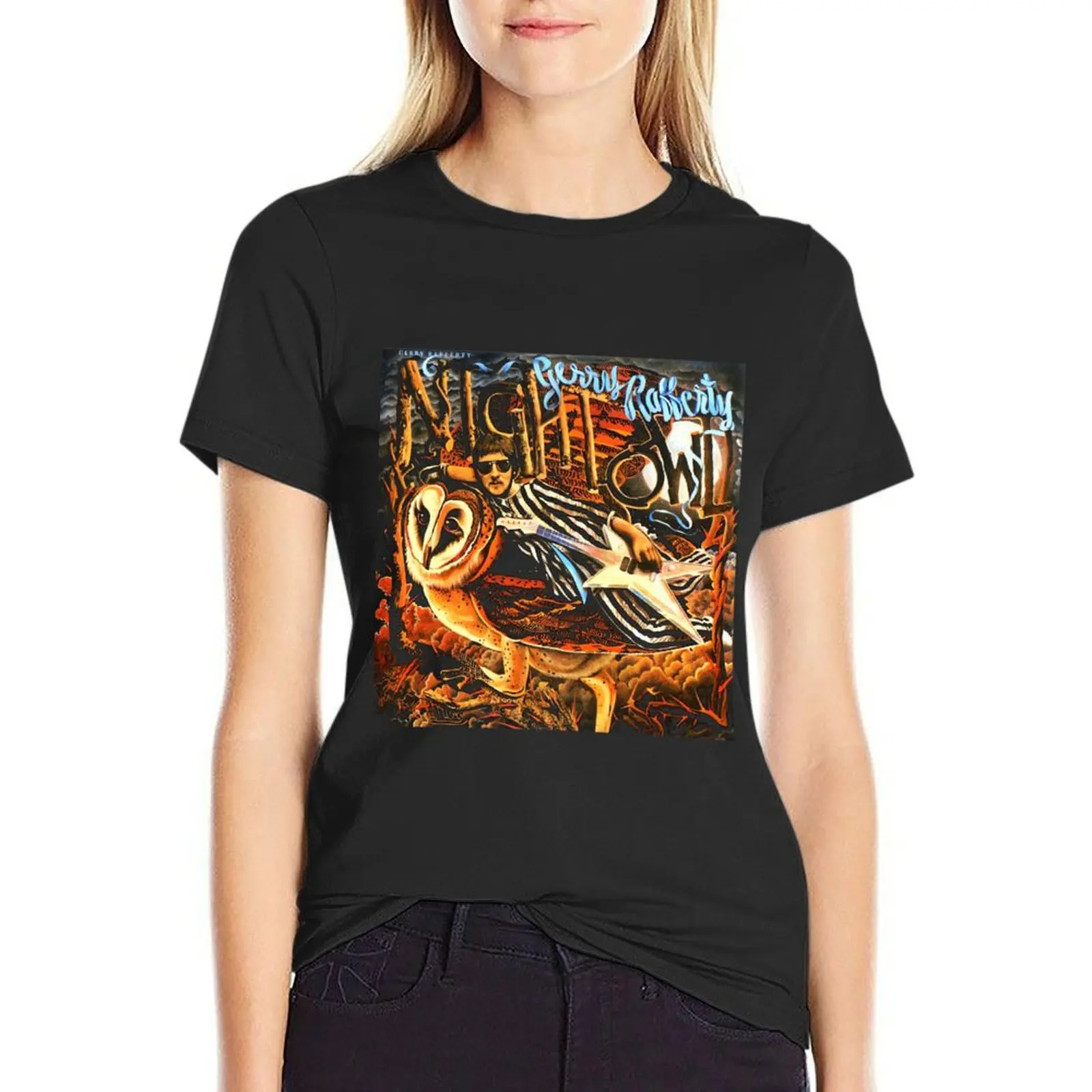 Gerry Rafferty Night Owl \t T-Shirt quick drying aesthetic clothes korean fashion tshirts woman
