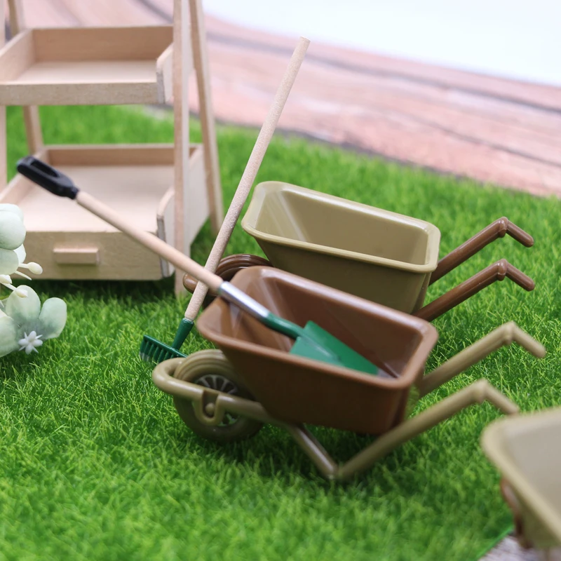 1/12 mini pala rastrello attrezzi da giardino modello per scena della