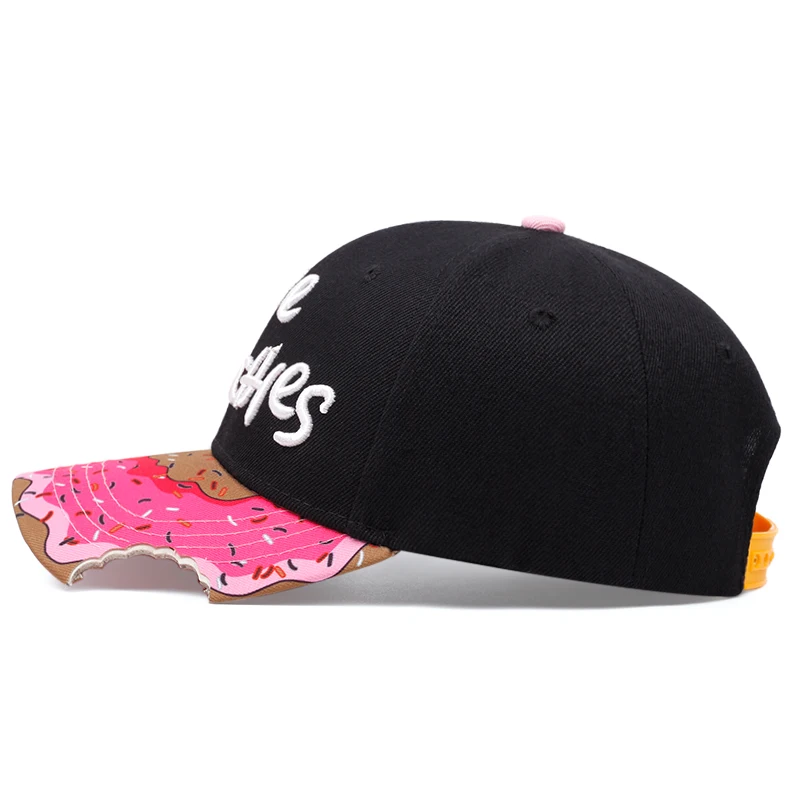 Donuts Bedruckte verstellbare Baseballkappe Neutrale Mode Sonnenhut Hip Hop Cap Männer Frauen Snapback Cowboy Unisex Hut Geschenk – Detail 10