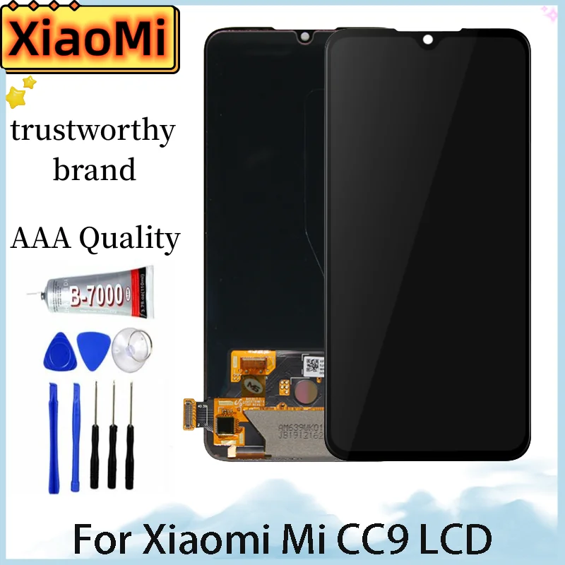 

6.39"AMOLED TFT For Xiaomi Mi CC9 LCD Display Touch Screen Digitizer Assembly Replacement For Xiaomi Mi9 Lite M1904F3BG LCD