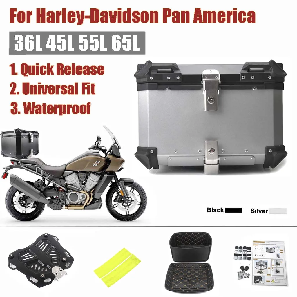 Per Harley-Davidson Pan America Bauletto Per Moto Bauletto Posteriore Bauletto Moto Bauletto In Alluminio Bauletto Impermeabile A Sgancio Rapido