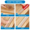1pc Silicone Soft Corner Protectors With Pre-Taped Strong Adhesive To Shield Sharp Corners Of Cabinets Tables & Drawers 3