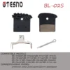 TESNO MTB Bicycle Disc Brake Pad 4P-iston Bike brake pads Metal Ceramic For Shimano M7120 M8120 M9120 MT420 MT520 M810 M820 M640 6