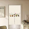 Milk Tea Restaurant Kitchen Partition Half Curtain Dining Room Soda Shop Entrance Door Cover Blocking Opaque Curtain Custom logo 3