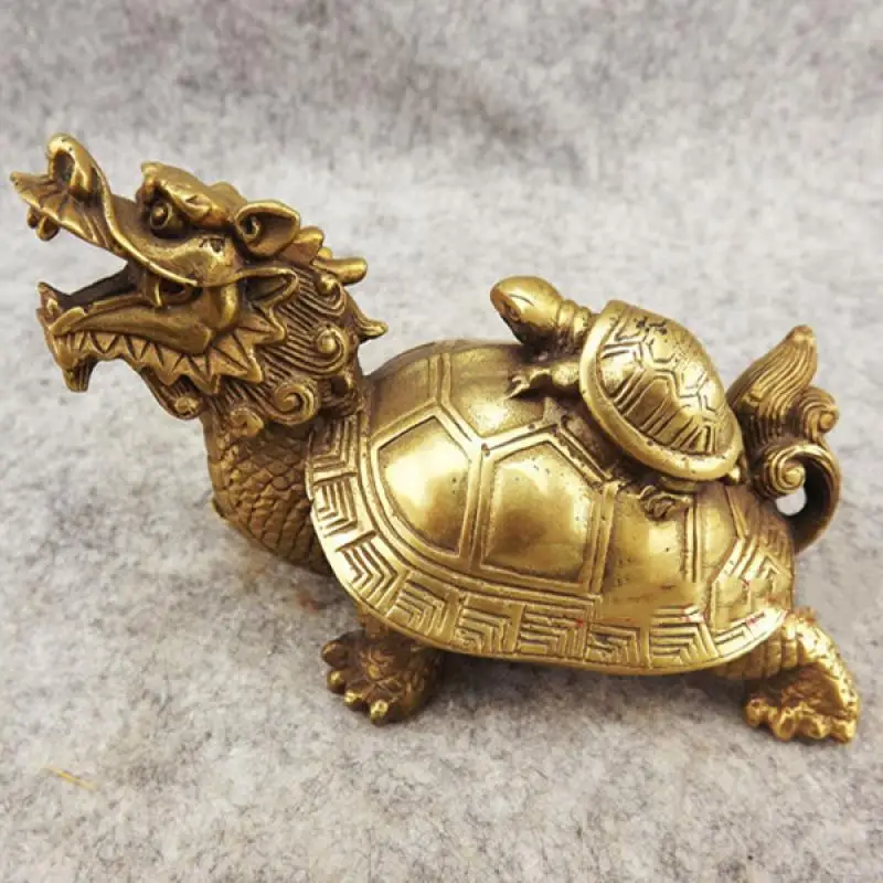 

Китайская латунная медная статуя Fengshui в виде животного