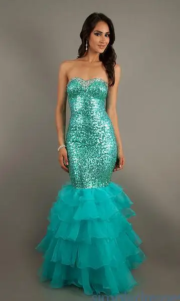 

evening party gown free shipping 2016 new hot sexy sweetheart paillette vestidos de festa long prom mermaid evening Dresses