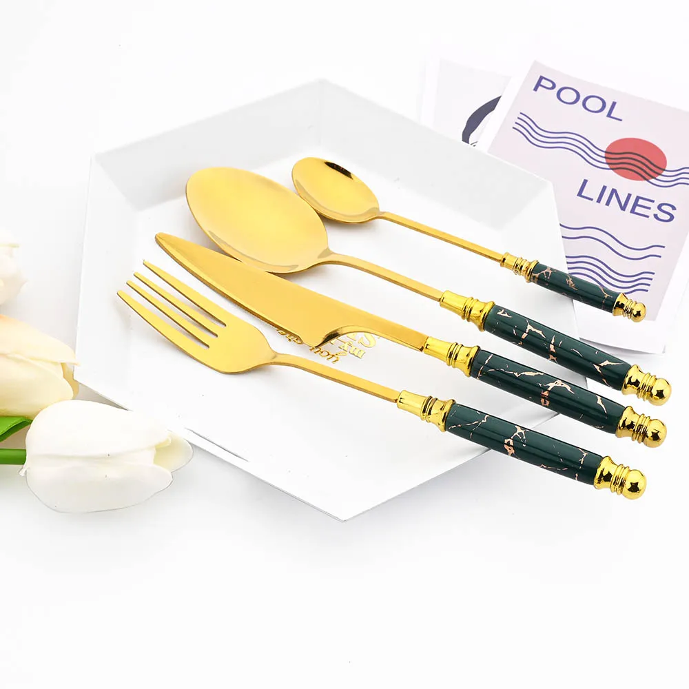 4/16Pcs η ƿ ı  븮   ı  Ļ Į ũ  Flatware ֹ ǰ