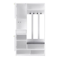 KOMHTOM Complete set hallway wardrobe with bench